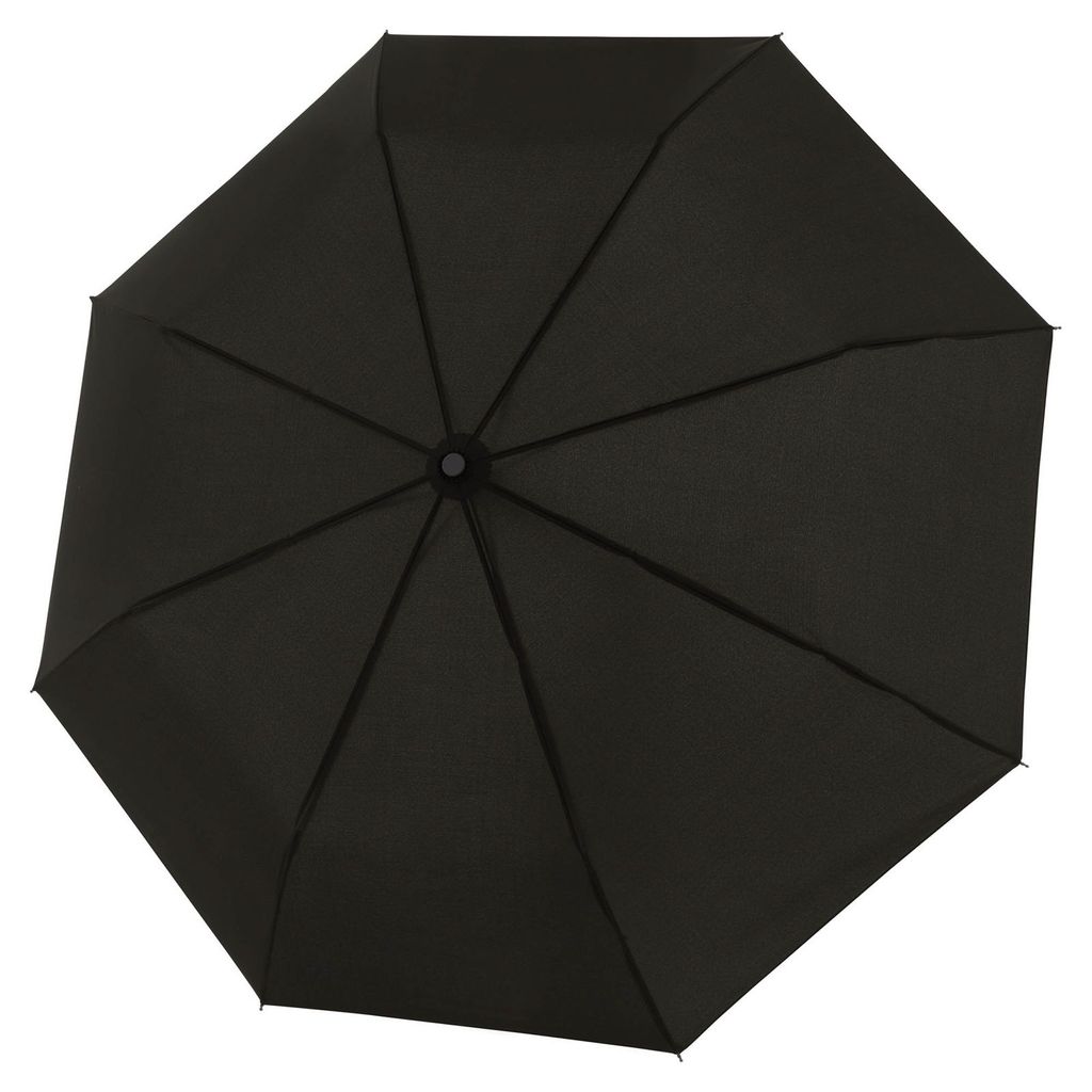 Doppler Fiber Automatic Uni Black Taschenschirm Mini Regenschirm