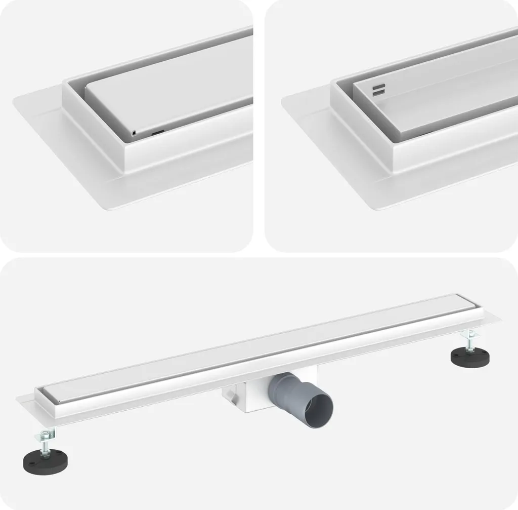 Scarico Doccia vidaXL 70 cm Acciaio Inox 304 | Canalina 2-in-1 Design