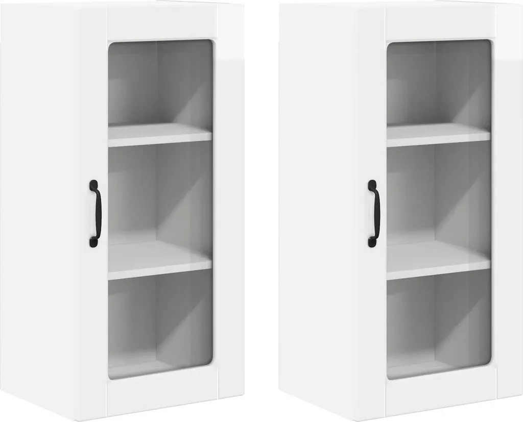 Rinnova la Cucina: Set 2 Pensili vidaXL Bianco Lucido 40x31x80 cm