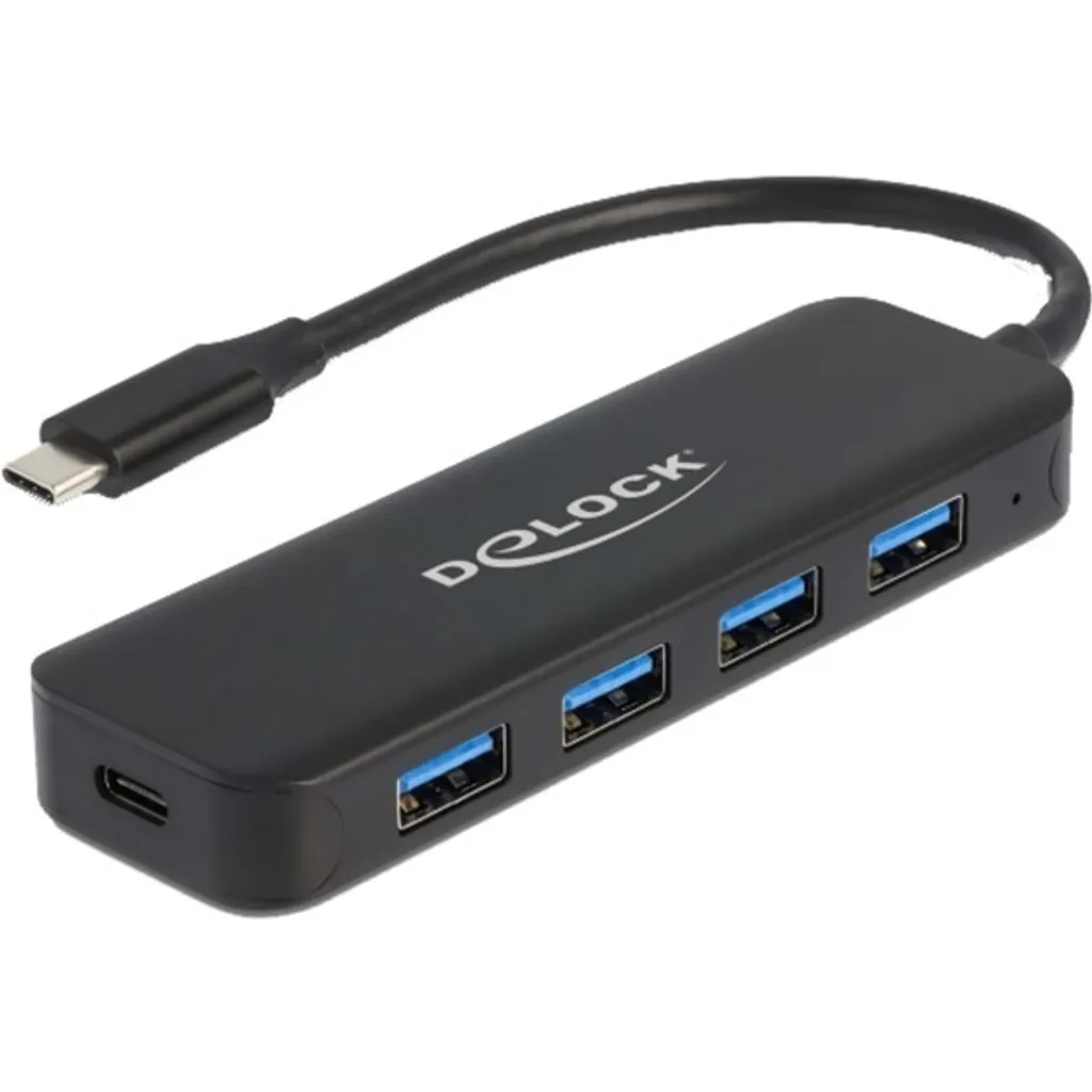 Hub USB Type-C 4 Ports USB 3.2 Gen 1 Haute Vitesse avec Charge PD