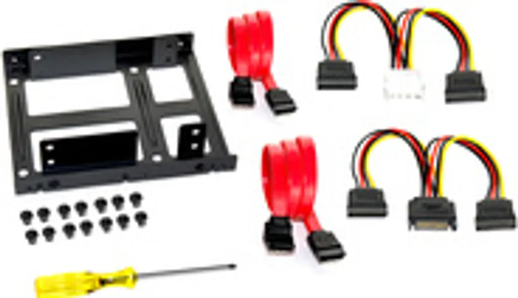 FANTEC Cadre de Montage Métal pour 2 Disques SSD - Fixation Haute Qualité - 2