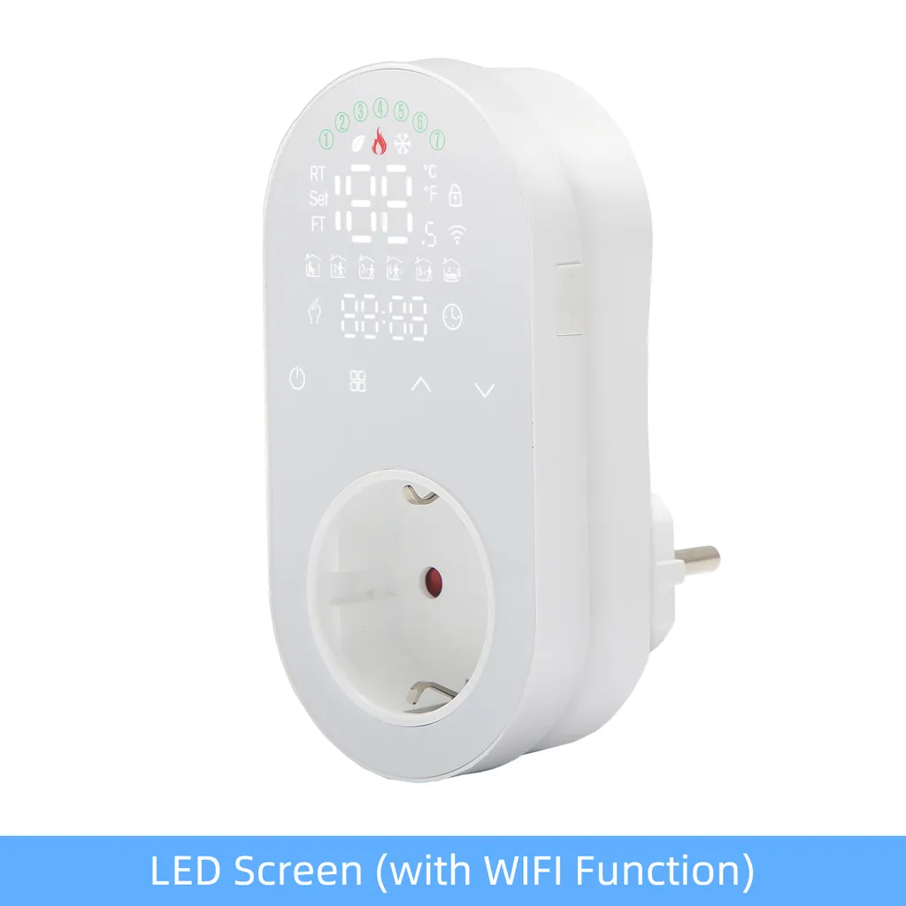 Thermostat Smart Touch LED blanc BHT12-EW - Plage 5-90℃ double mode
