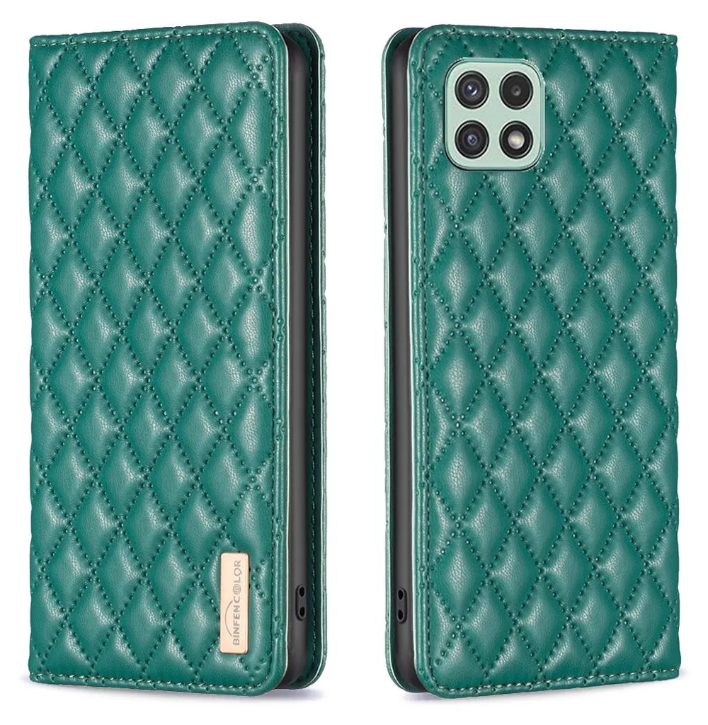 Cover Galaxy A22 5G Verde Bosco: Il Portafoglio Fashion in Pelle
