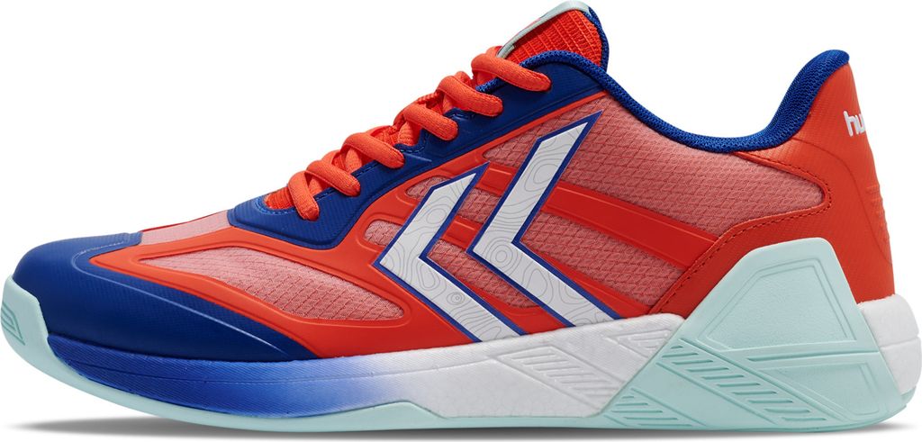 Hummel Algiz 25ICON Indoor Handballschuhe Sneaker rot/blau/weiß 228058-3217, Schuhgröße:44.5 EU