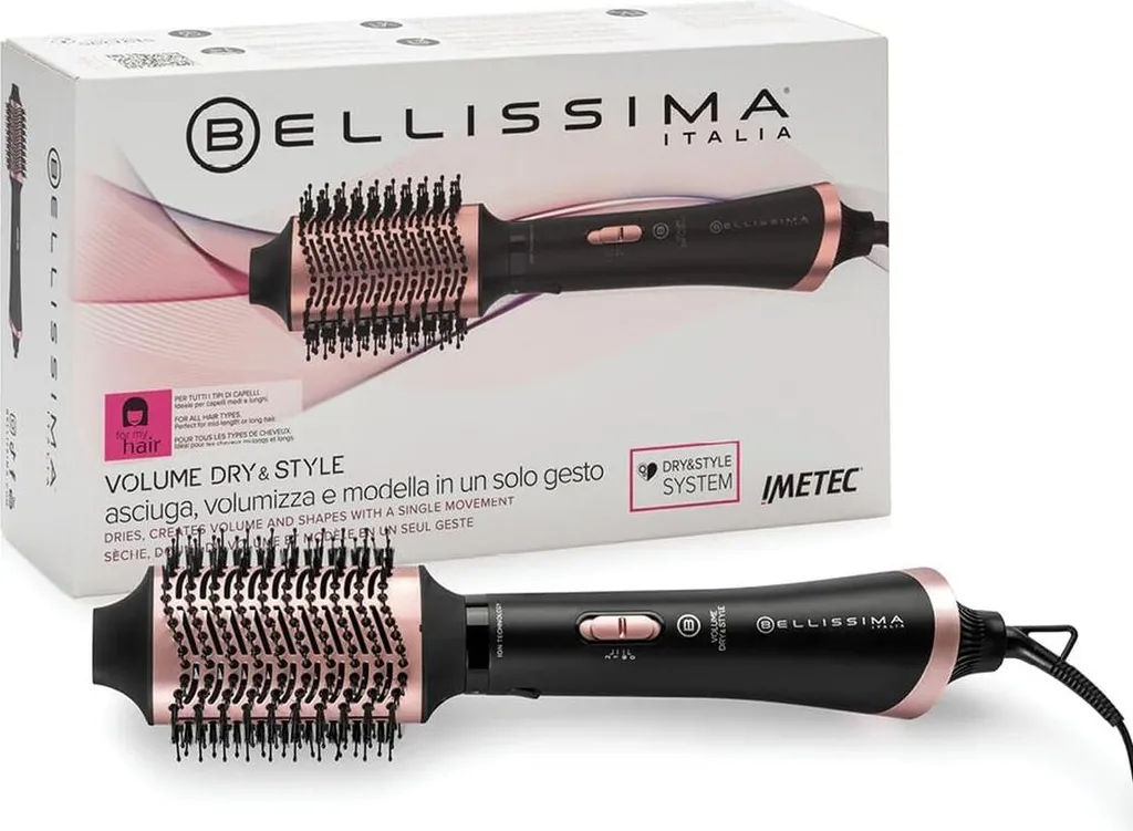 Brosse Bellissima Volume Dry & Style : fini les frisottis et cheveux plats