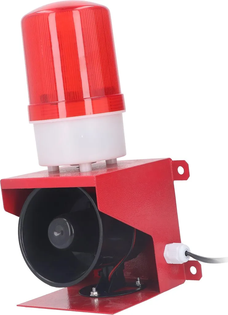Alarme de Sécurité Industrielle 115dB avec Stroboscope pour Zone à Risque