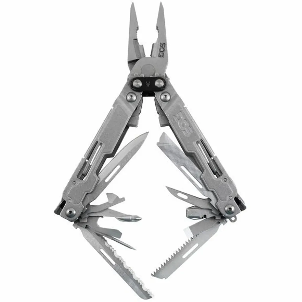 SOG PowerAccess Deluxe Argent : Idéal pour le Bricolage, Camping et l'EDC
