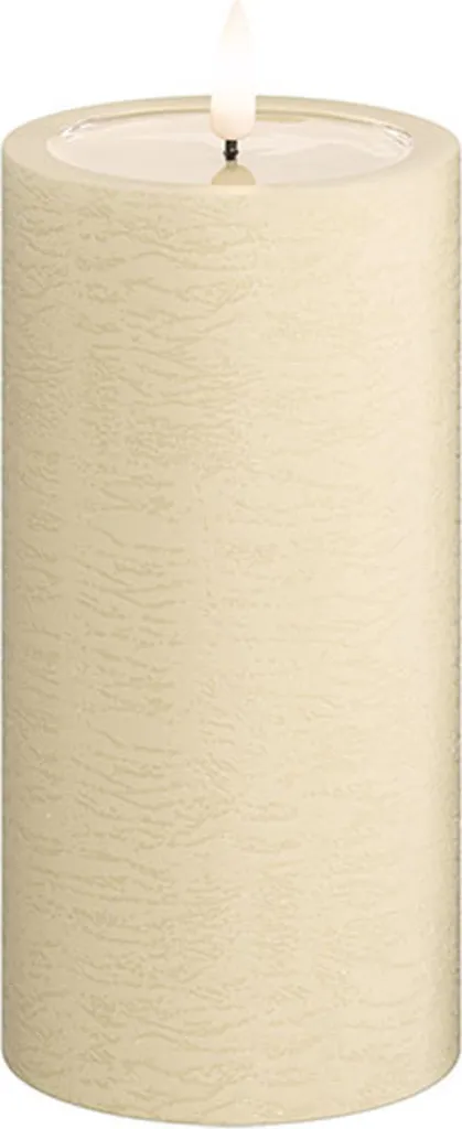 Candela LED Crema Deluxe Homeart 7,5x15cm: Sicura per Bambini e Animali