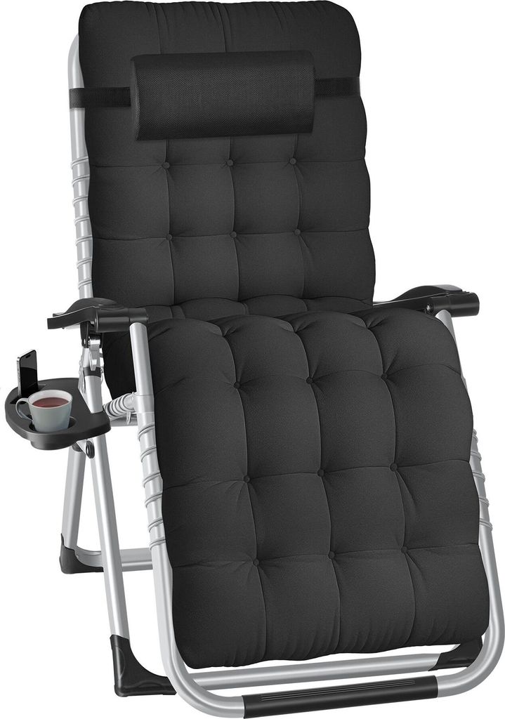 tectake® Sonnenliege Cloud klappbar, stufenlos verstellbar Produktbild 