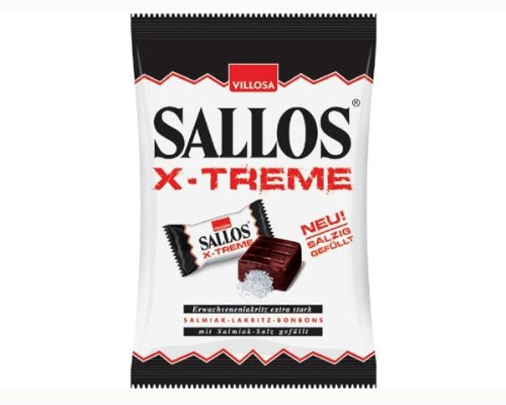 Sallos X Treme twarde toffi z nadzieniem salmiak lukrecjowy Zdjęcie produktu 