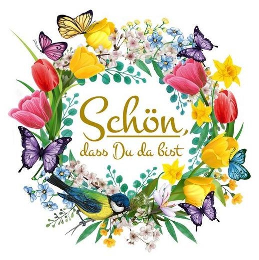 20 Servietten Schön in Spring Wreath - Schön im Produktbild 