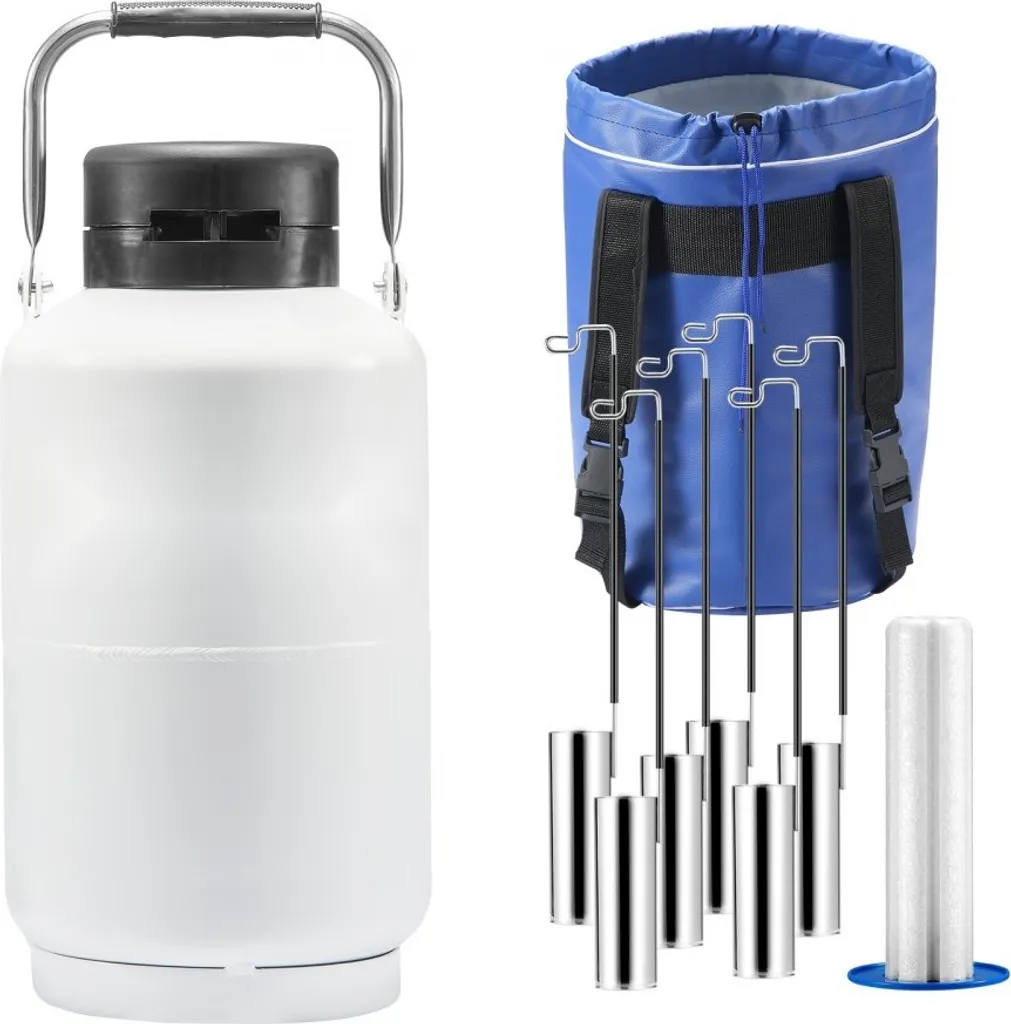 Réduire l'évaporation d'azote avec ce réservoir LN2 3L isolé - 6 canisters