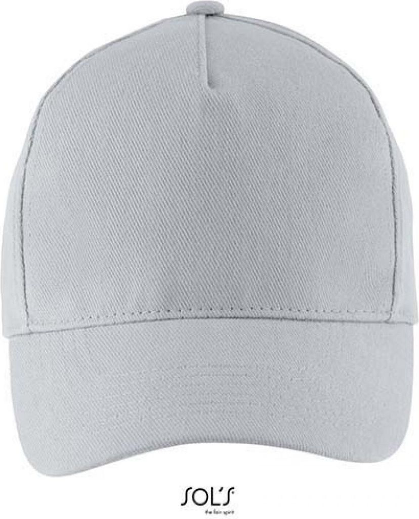SOLs 00594 | Five Panels Cap Long Beach / Verstellbarer Metallverschluss - Farbe: Pure Grey - Größe: One Size