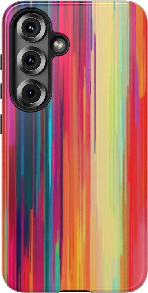 Bunte vertikale Farbstreifen – Hülle Kompatibel mit Samsung Galaxy S25