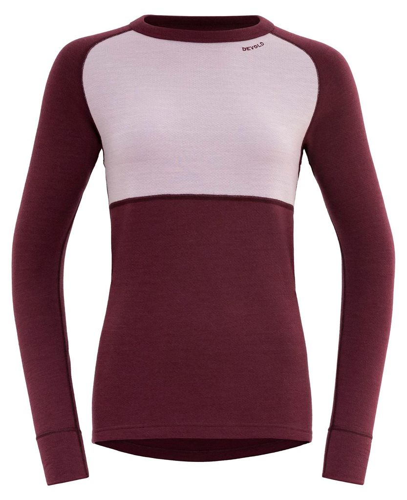 Devold Expedition Merino Silk Shirt Woman Port/Orchid L Thermischeunterwäsche