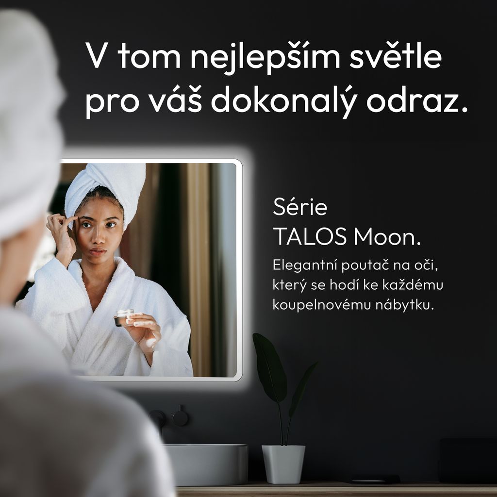 Koupelnové zrcadlo s osvětlením TALOS Moon LED koupelnové Obrázek produktu 6
