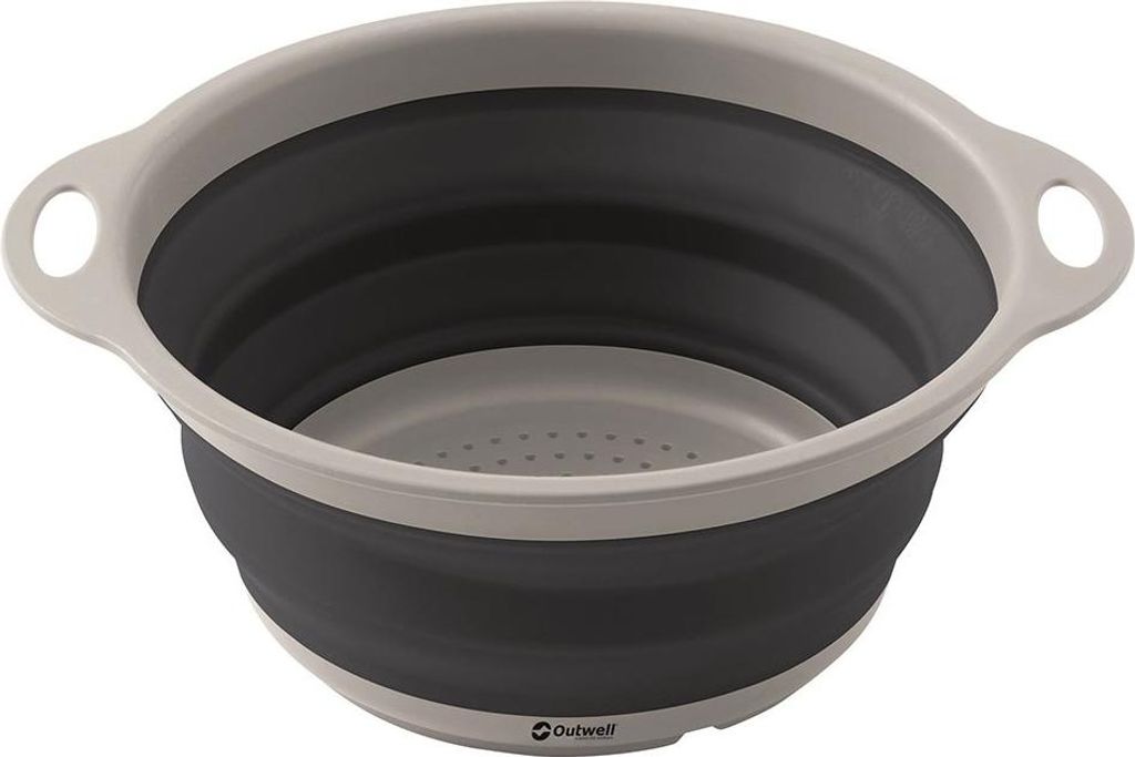 Outwell Collaps Colander, Persönlich, Kunststoff, Thermoplastisches Elastomer (TPE), Rund, Grau, Navy, 1 Person(en), 24 cm
