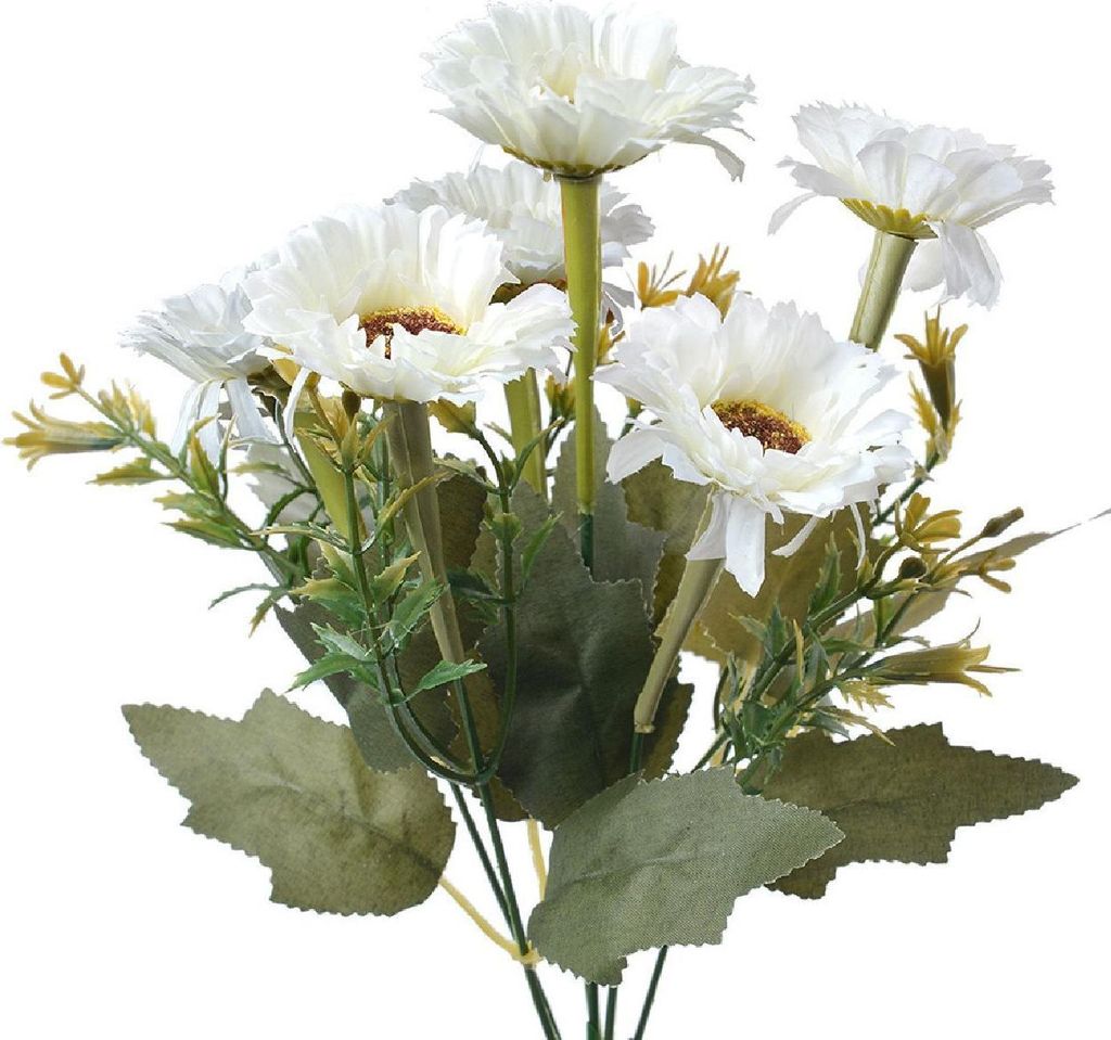 Clayre & Eef Kunstblume 30 cm Weiß Kunststoff