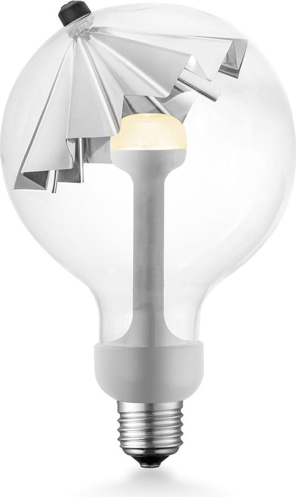 Home Sweet Home dimmbare LED-Glühbirne Umbrella silber G120 E27 5W 400Lm