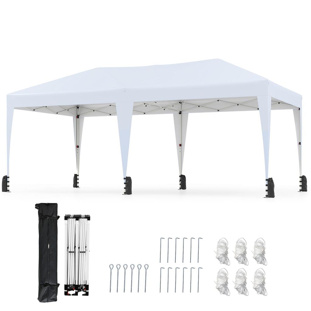 Gazebo COSTWAY 3x6m, gazebo pop up pieghevole impermeabile Immagine del prodotto 