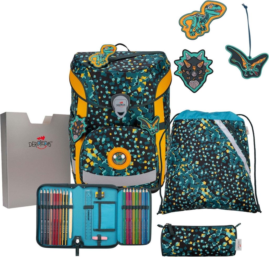 DerDieDas ErgoFlex Easy Dino Time Schulranzen Set 5tlg.