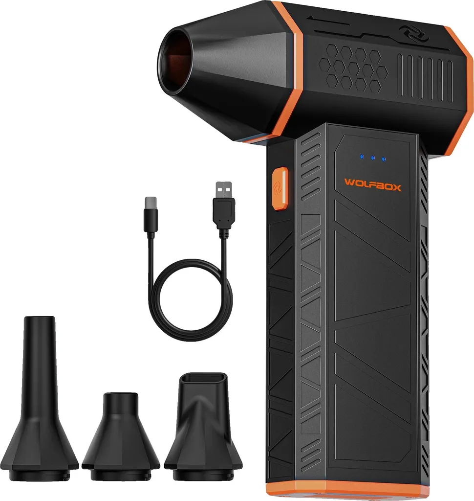 Souffleur de Poussière Électrique MF50 110000 tr/min Rechargeable Noir