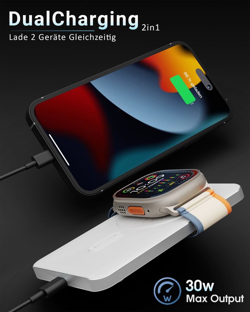 Powerbank YIISONGER MAGNETIC KT-D007 10000mAh – Schwarz Produktbild 7