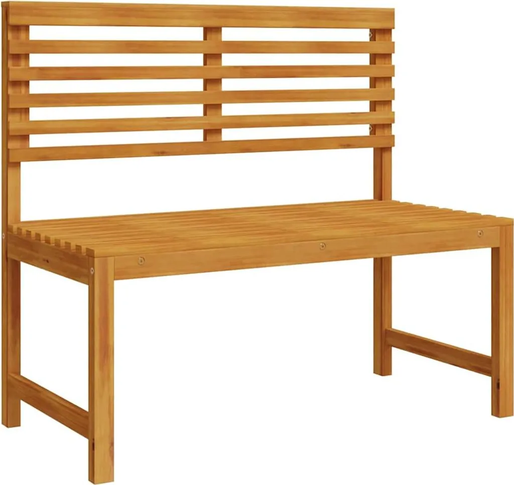 Aménagement jardin : Ensemble de 3 bancs en bois massif d'acacia brun - 4