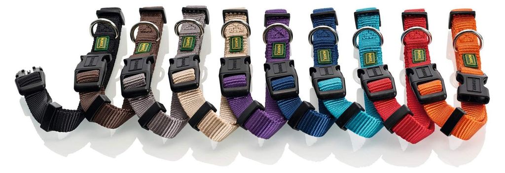 HUNTER VARIO BASIC Hundehalsband, robust, schwarz, S/1,0