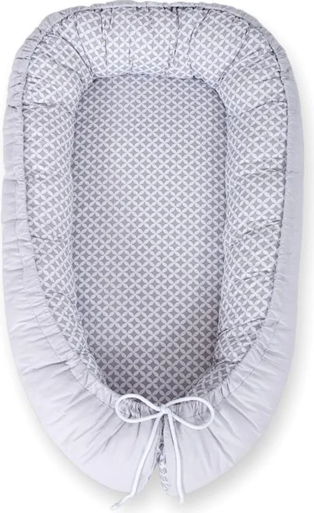 Bobono Cocoon Bébé Premium Gris 2-en-1 Réversible Certifié Okotex