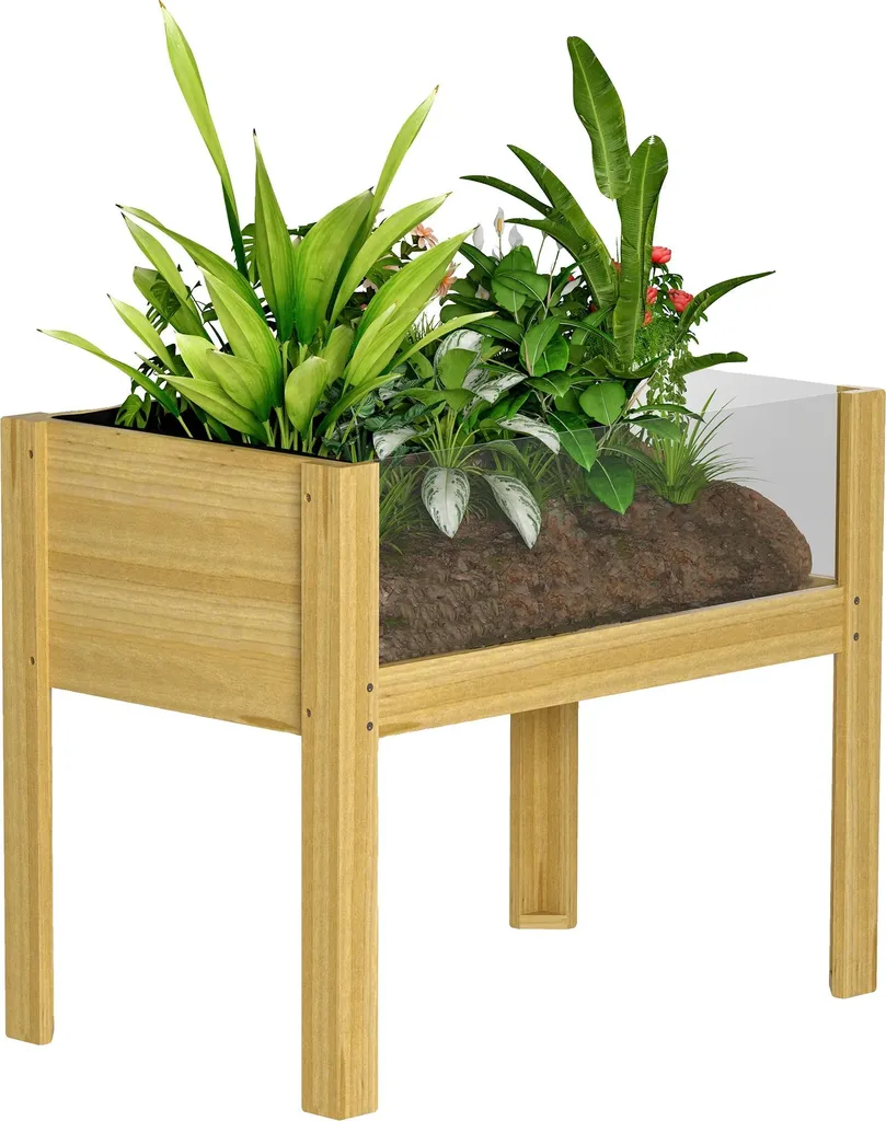 Petit jardin urbain en bois pour cultiver ses légumes en appartement