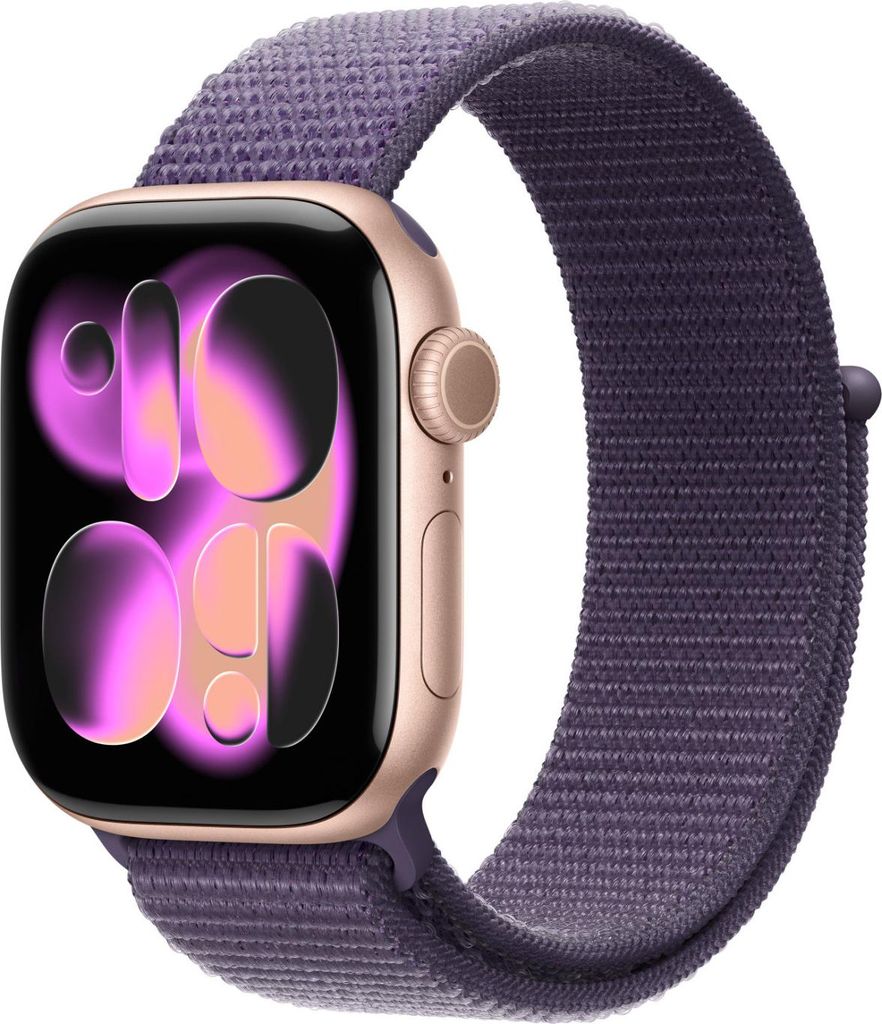 Apple MFFE4ZM/A Intelligentes tragbares Accessoire Band Violett Nylon, Recyceltes Polyester, Elasthan