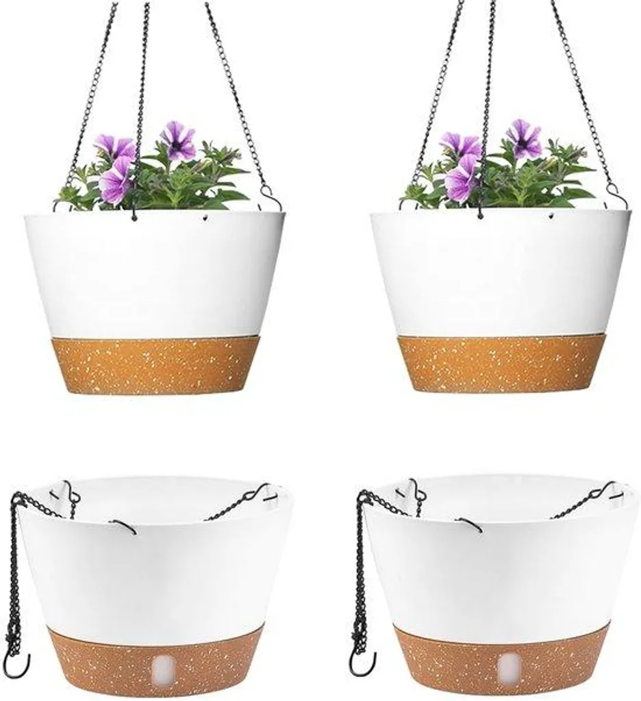 Bac à fleurs autonome pour absence prolongée et vacances lot de 2