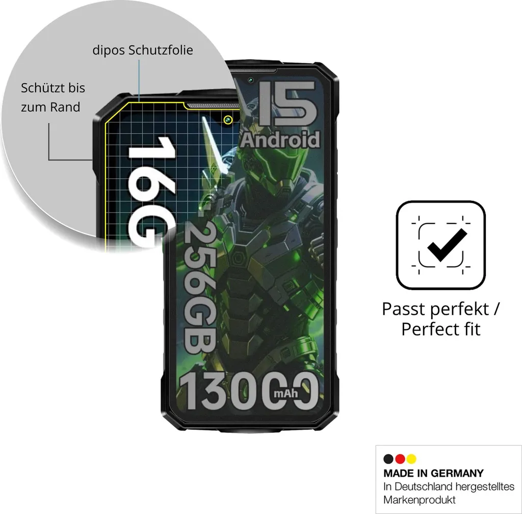 dipos I 2X Pellicola Protettiva Compatibile con Doogee S50