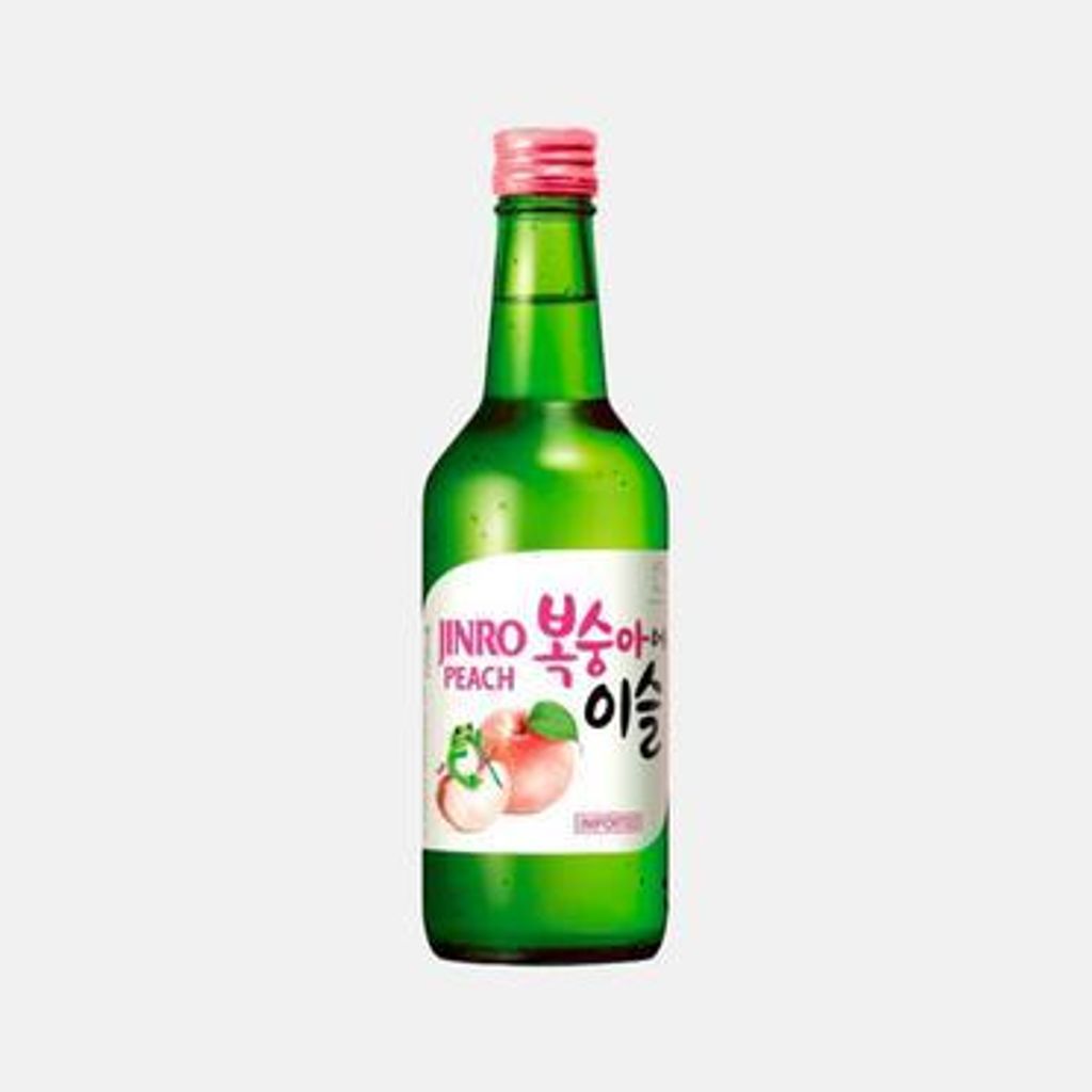 JINRO Soju, Flavoured Jinro Peach, Koreanisches Produktbild 