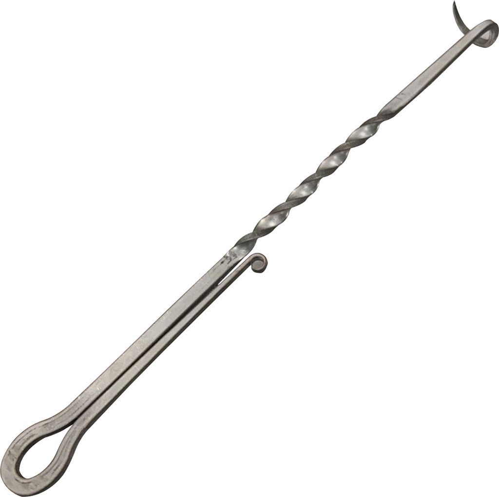 BBQ-Lebensmittelwender und Fleischhaken, robuster Grillwender zum Wenden von Rippchen, Hähnchen, Hotdogs, Pigtail-Lebensmittelwender, BBQ-Wenderha...