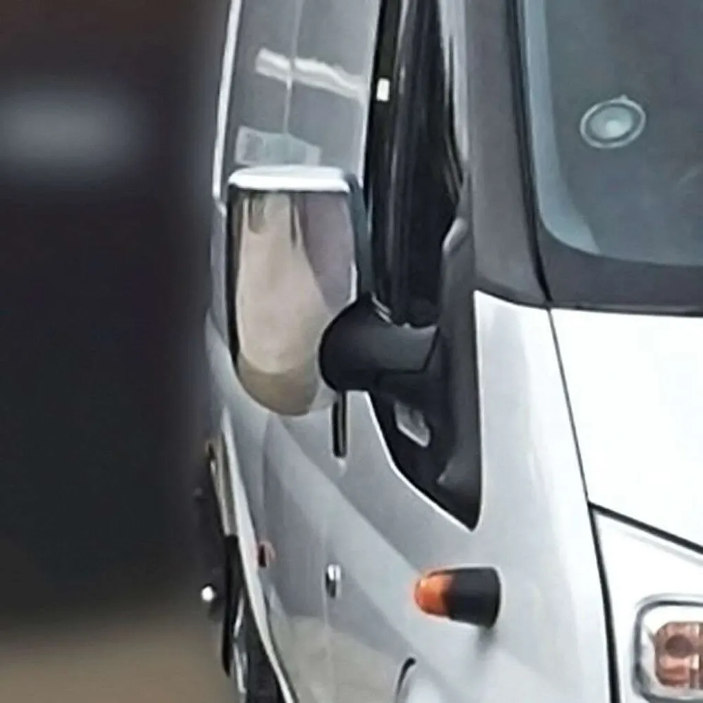 2 Coques de Rétroviseur Inox pour Ford Transit 5-6 2000-2013 Chrome