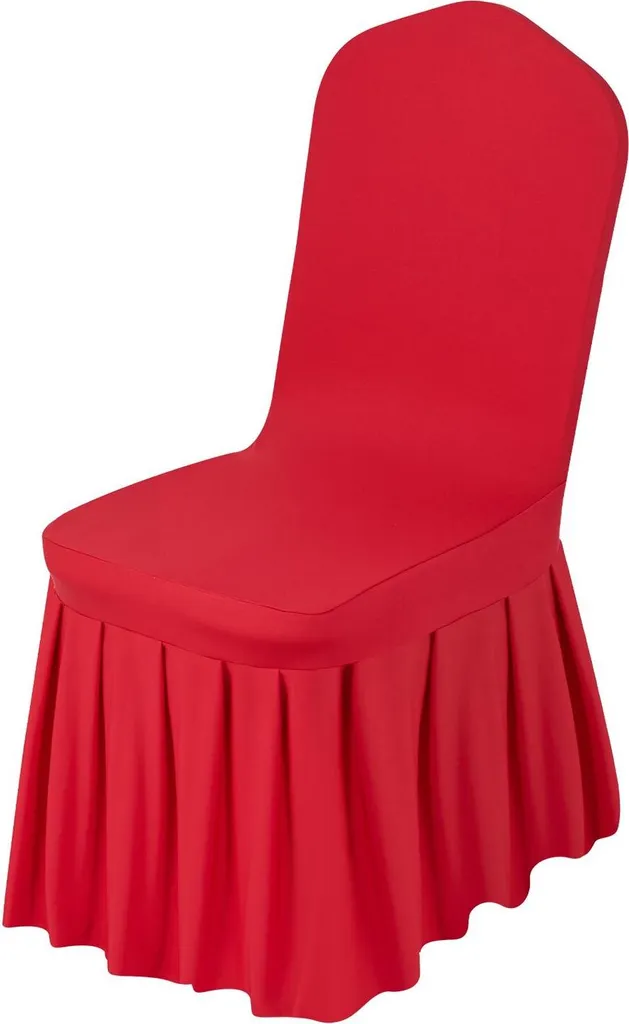 Housses de chaise de banquet rouges pour décoration de mariage - 30 pcs