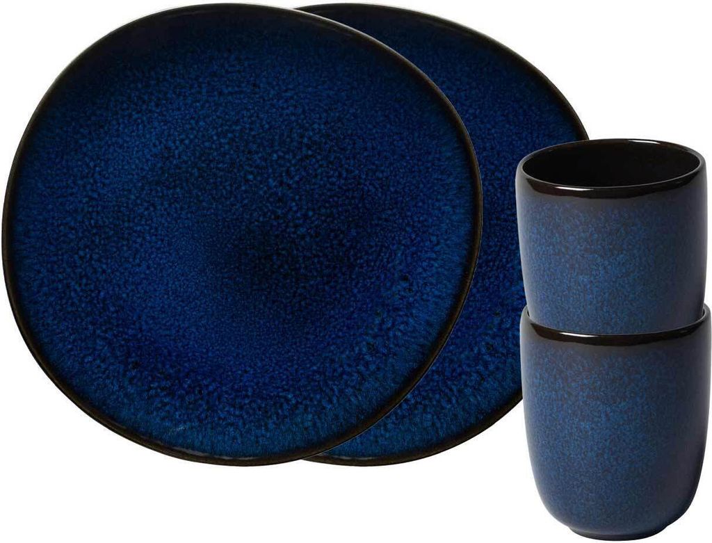 like. by Villeroy & Boch Lave bleu Frühstücks-Set 4-teilig