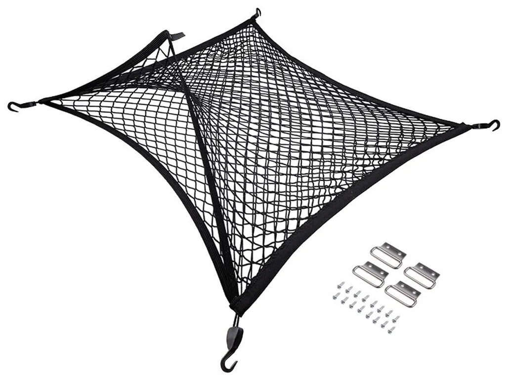 Rete flessibile 80x60 cm, a doppio strato con ganci per il fissaggio nel bagagliaio