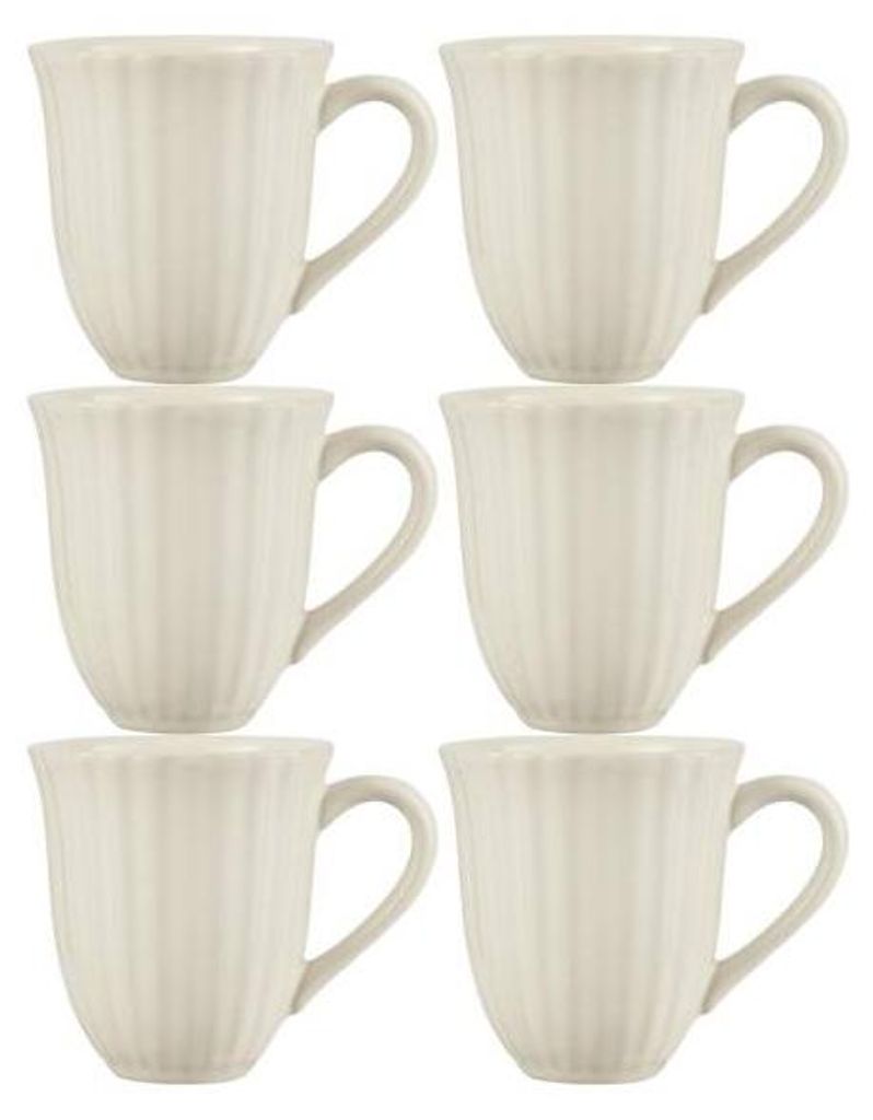 6er Set Becher, Tassen MYNTE Butter Cream cremeweiß 300ml Produktbild 
