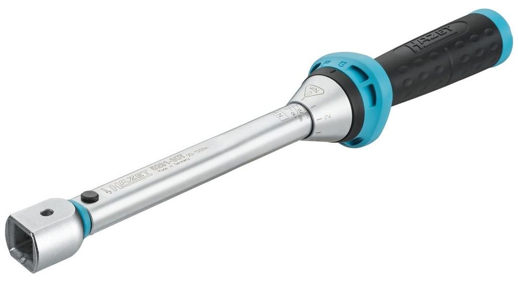 Hazet Drehmomentschlüssel 20 - 120 Nm, Genauigkeit: 3%, 14 x 18 mm Einsteck-Vierkant hohl, Länge 395 mm