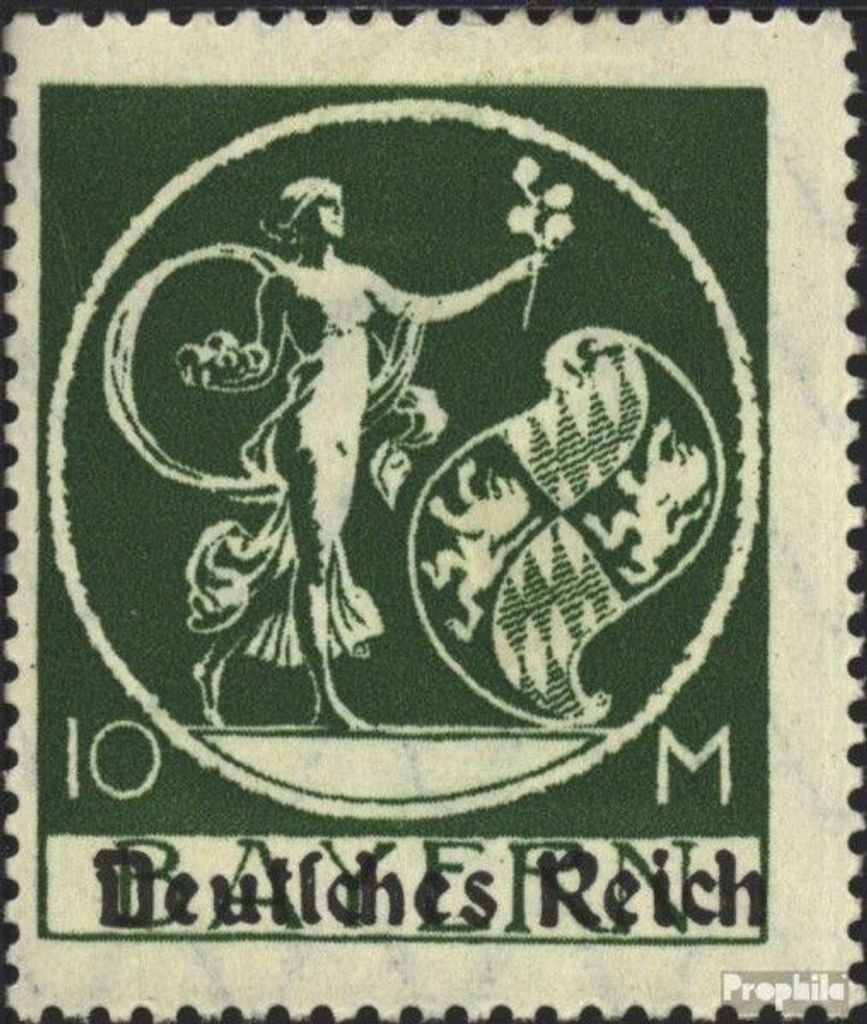 Briefmarken Deutsches Reich 1920 Mi 137I gestempelt Bayernabschied