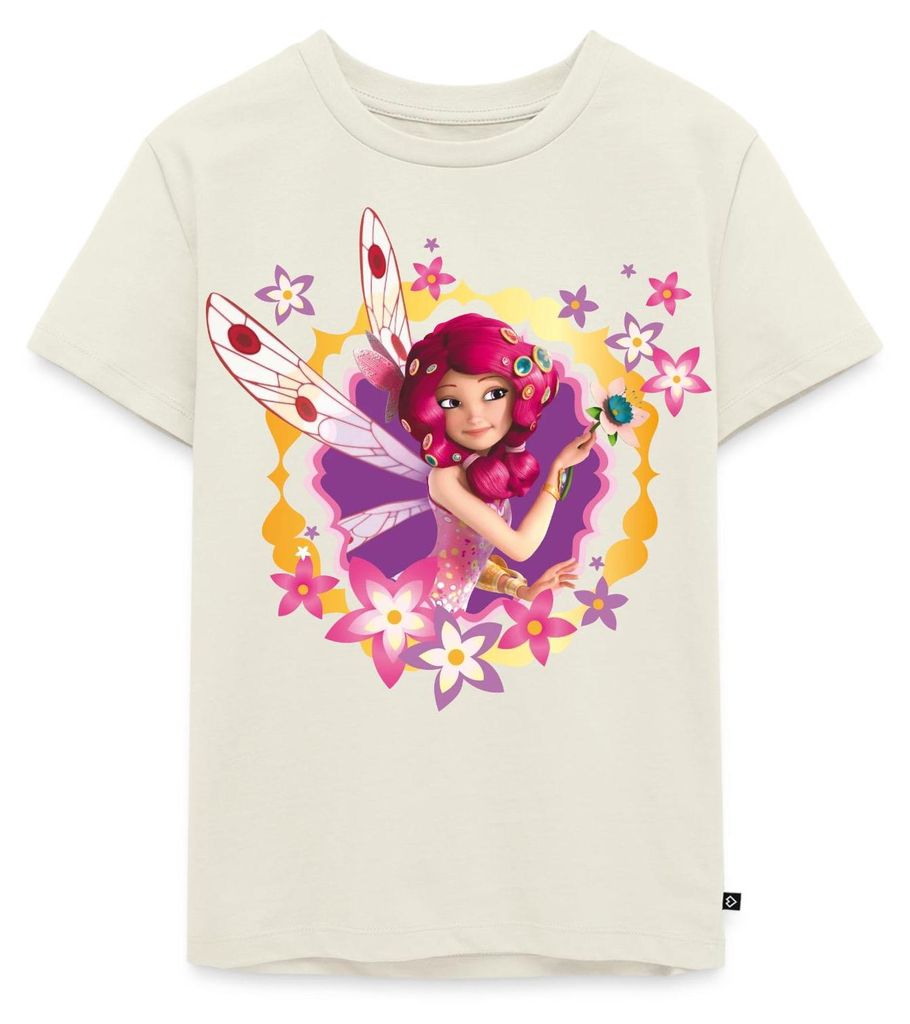 Spreadshirt Mia and Me Blumen Und Die Elfe Mia Kinder Premium T-Shirt, 122/128 (6 Jahre), Naturweiß
