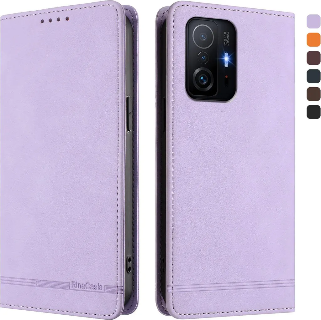 Custodia Xiaomi 11T / 11T Pro Flip Cover Viola | Pelle PU Vintage