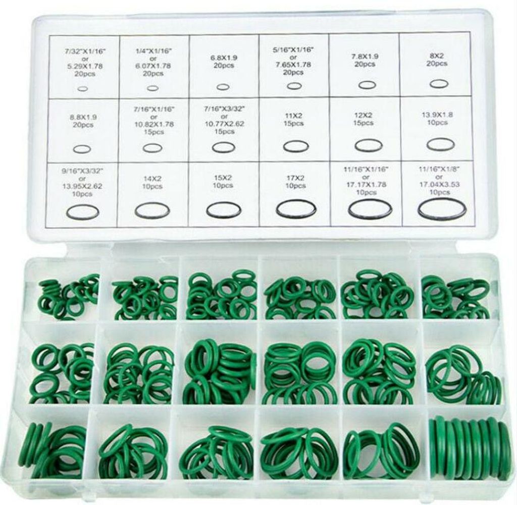 270 stücke Klimaanlage HNBR O-Ringe Auto Auto Reparatur Werkzeuge Gummi Auto Klimaanlage Kältemittel Ring Sets Auto Zubehör