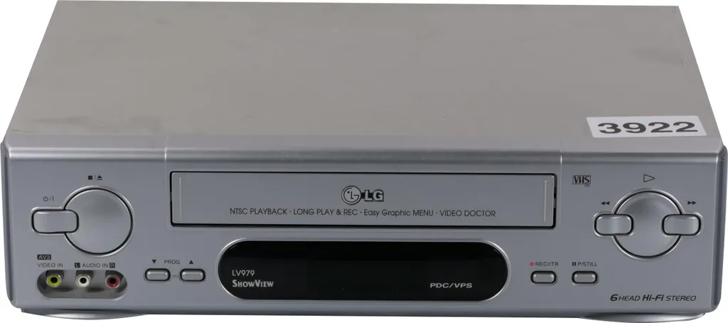 Magnétoscope LG LV979 pour Revoir vos Vieilles VHS sans Rayures ni Bruit
