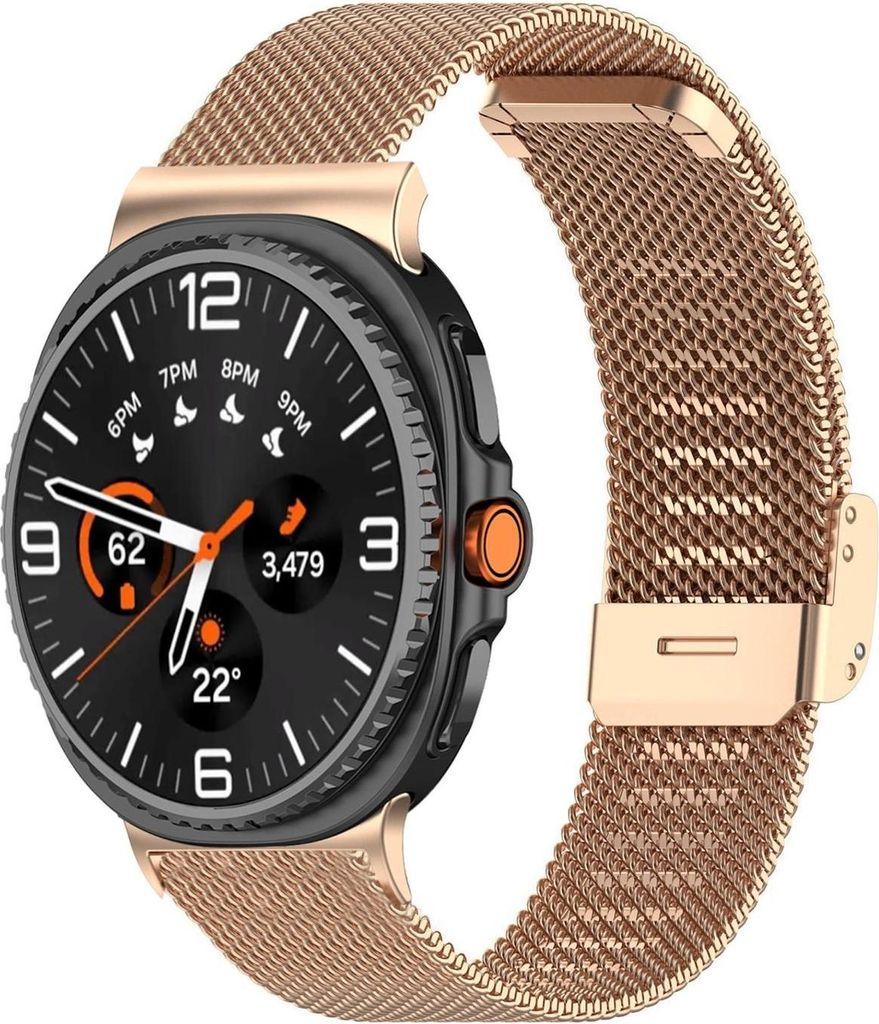 Für Samsung Galaxy Watch 8 / 8 Classic xDfind Edelstahl Mesh Ersatz Armband Rose Gold