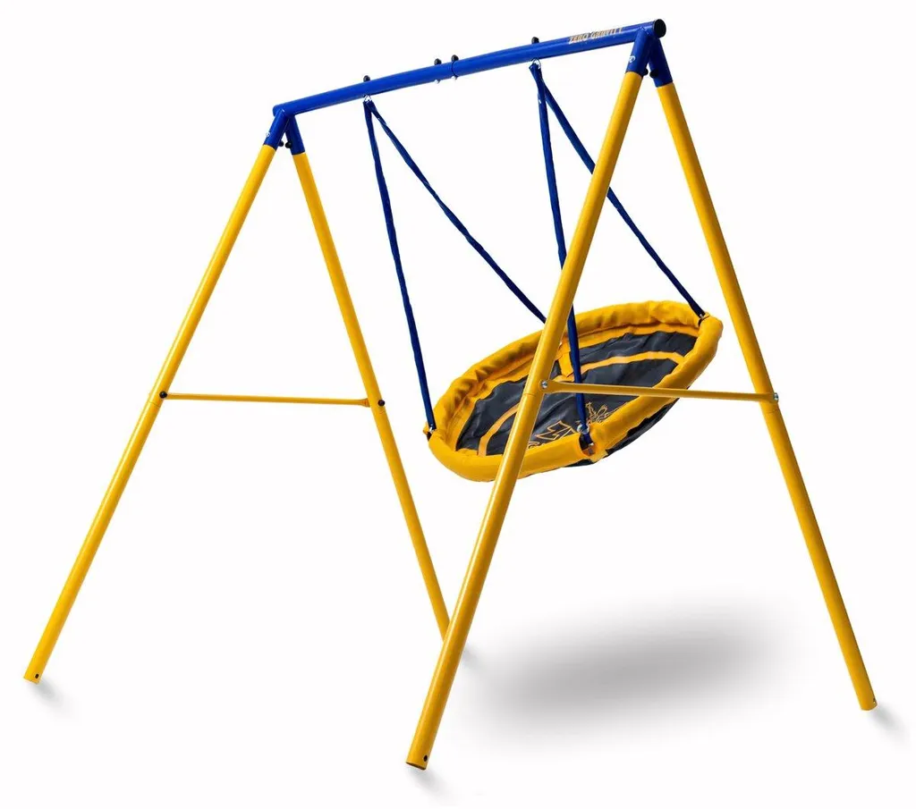 Nid d'oiseau Suspendu pour Jardin, Balançoire Ronde UFO Charge 90kg