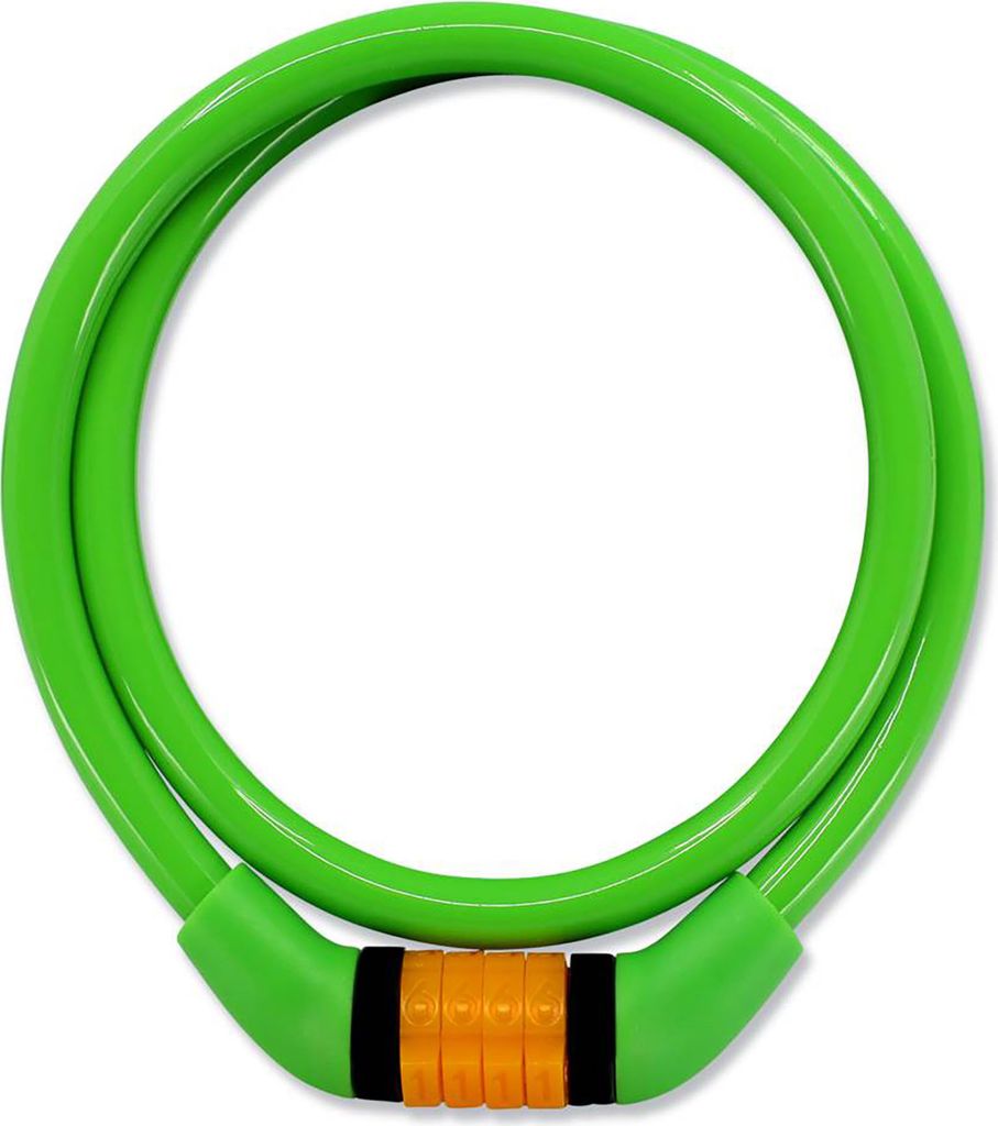 Fahrradschloss für Kinder und Erwachsene |Grün|Crazy Safety |Bunt & einfach
